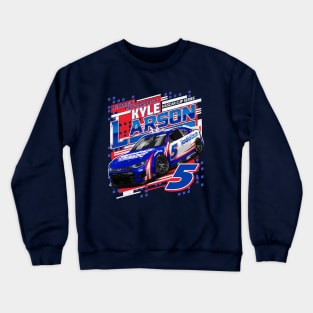 Kyle Larson Navy Draft Crewneck Sweatshirt